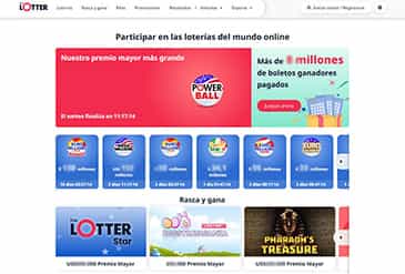 Página princial en The Lotter