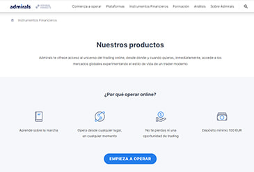 Cómo se opera en Admiral Markets