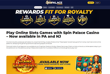 Oferta de juego en casino Spin Palace.