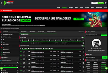 Catálogo de deportes para apostar en Strendus