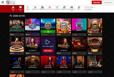 Página de la sección de tragamonedas de Captain Spins México