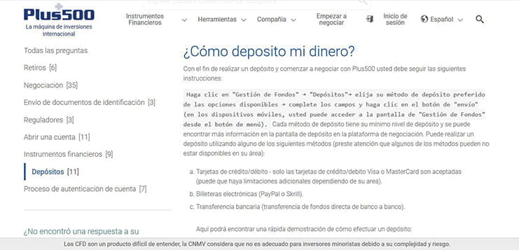 Opinión sobre Plus500