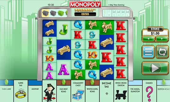 Juego demo de Monopoly Megaways.