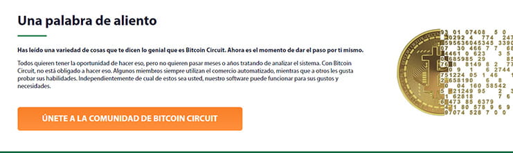 La falsa recomendación de Bitcoin Circuit.