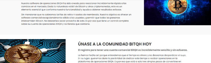 La falsa recomendación de BitQH.
