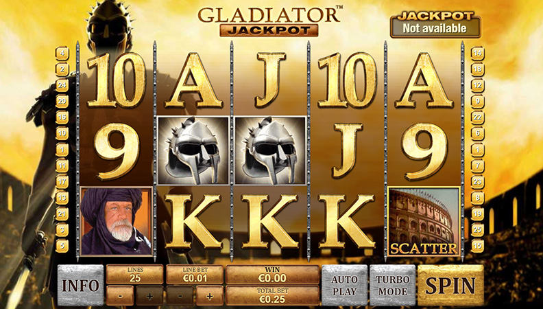 Demo de la slot Gladiador.