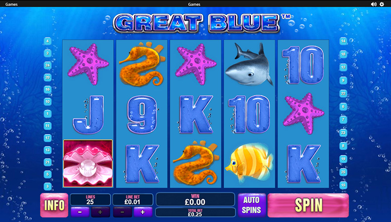 Demo de la slot Great Blue.