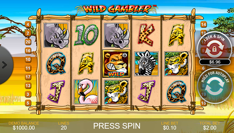 Juego demo de la slot Wild Gamble