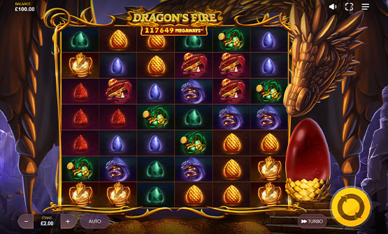 Partida a Dragon’s Fire Megaways en un casino online de España.