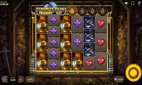 Partida a Dynamite Riches Megaways en un casino online de España.