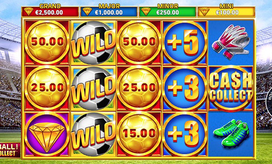 Partida a Football! Cash Collect en un casino online de España.