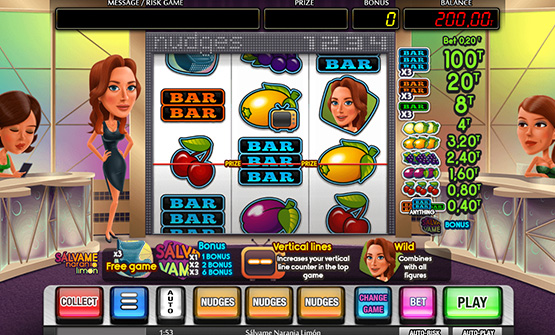 Partida a Sálvame Naranja Limón en un casino online de España.