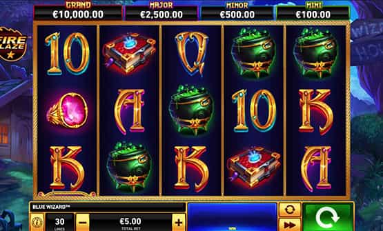 Juego demo de Fire Blaze Blue Wizard Megaways