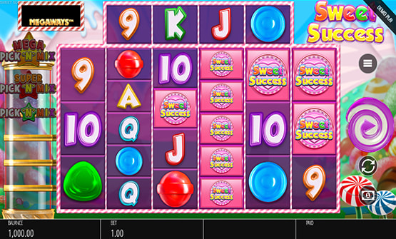 Partida a Sweet Success Megaways en un casino online de España.