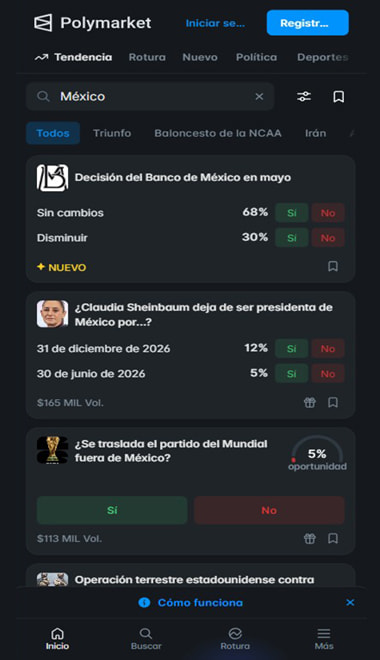 Opciones de registro en Kalshi desde celular mediante cuenta de Google o correo electrónico