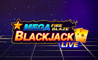 Portada del Mega Fire Blaze blackjack live en México.