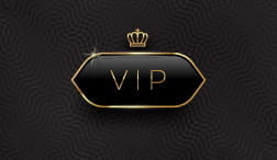 Banner con el símbolo de un programa VIP.