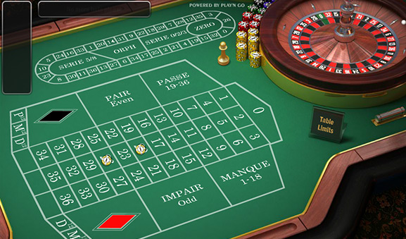 Tapete de la ruleta online francesa de Play'n Go.