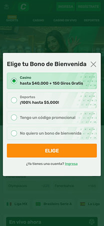 Sección de retiros en uno de los casinos que pagal al instante en México.