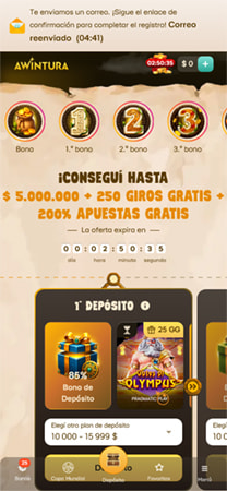 Banner promocional del bono de la Copa del Mundo de Awintura destacando grandes premios.