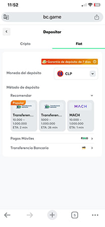 Métodos de depósito