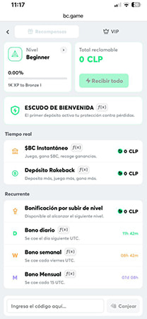 Recompensas y bonos