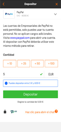 Métodos de depósito en Betsson