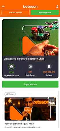 Sección de póker