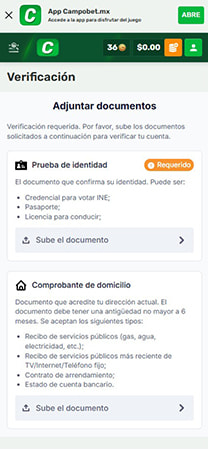 Confirma tu identidad en la app de CampoBet para evitar contratiempos y mejorar la seguridad