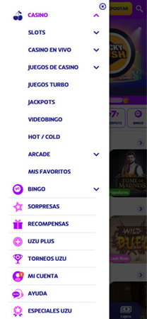 Catálogo de juegos para elegir en PlayUZU