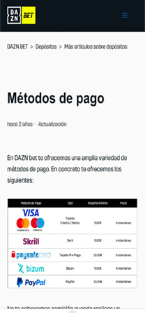 Métodos de depósito