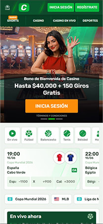 Página principal del casino online CampoBet en México.