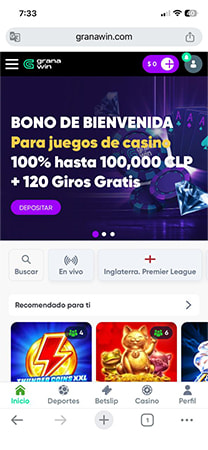 Interfaz principal de GranaWin