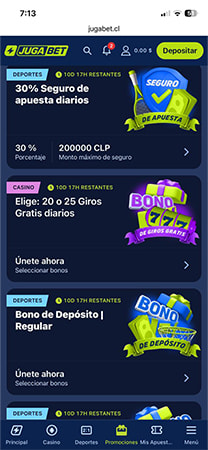 Bono de bienvenida de JugaBet