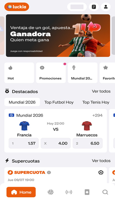 Página de apuestas