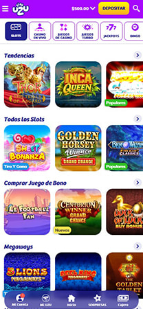 Explora el catálogo de juegos desde la comodidad de la app de PlayUZU y diviértete