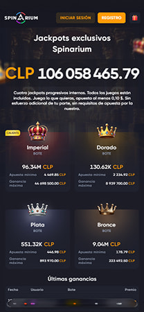 Sección de Jackpots