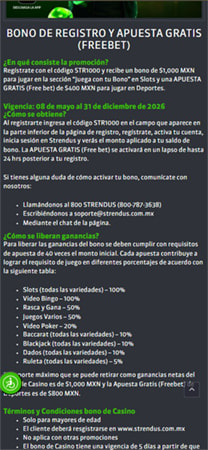 Cuenta creada en Strendus
