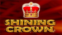Portada de la slot Shining Crown con jackpot para casinos en línea de Guatemala.
