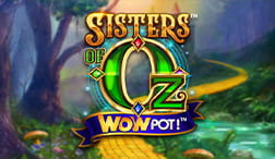 Portada de la tragamonedas Sisters of Oz disponible en casinos online de Bolivia.