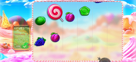 Tablero de la slot Sweet Bonanza 1000 al jugar en un casino online.