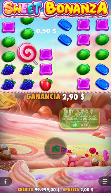 Mecánica de cascada de Sweet Bonanza encadenando combinaciones.