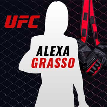 Silueta de Alexa Grasso, luchadora de la UFC.