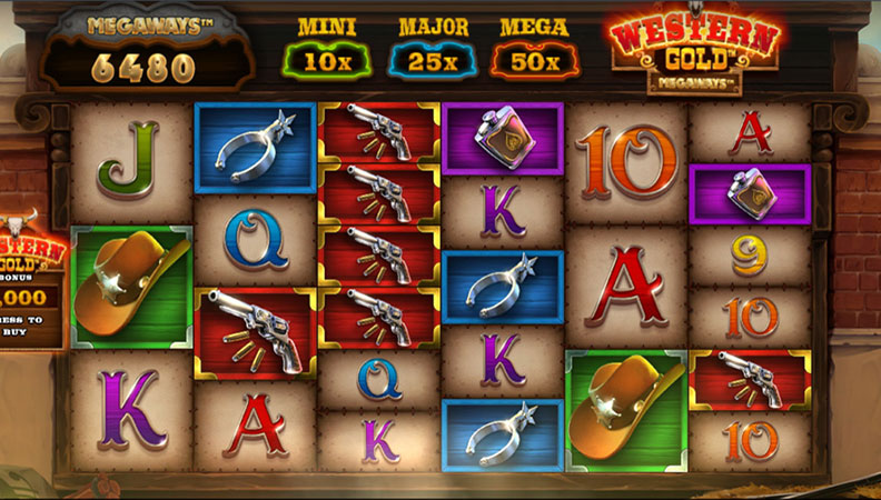 Demo de la slot Western Gold Megaways.