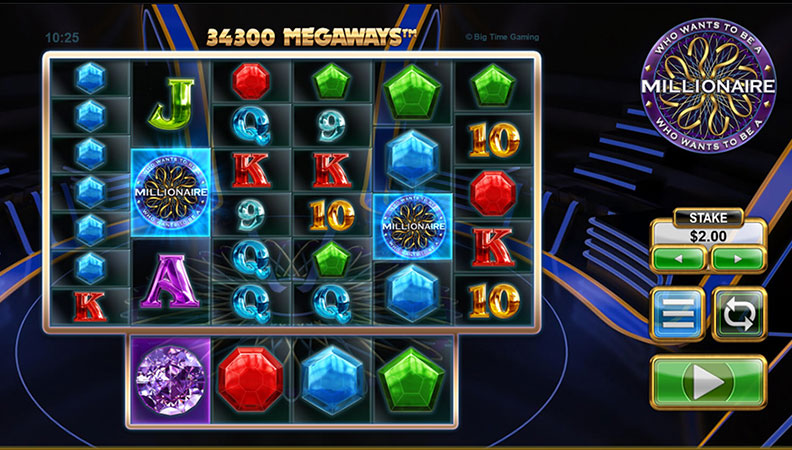 Demo de la slot Who Wants to be a Millionaire.