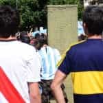 Camisetas del River Plate y de Boca, Argentina.