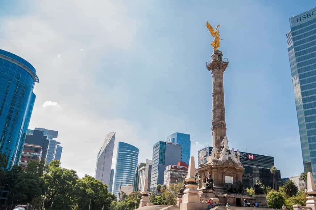 Centro financiero de Ciudad de México.