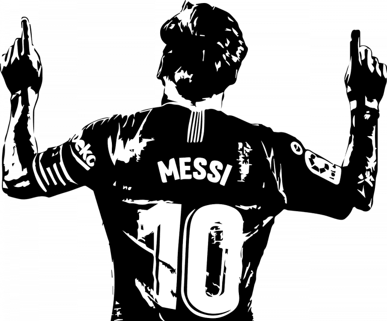 El número 10 Lionel Messi.