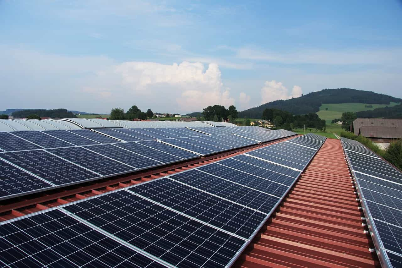 Paneles de energía solar.