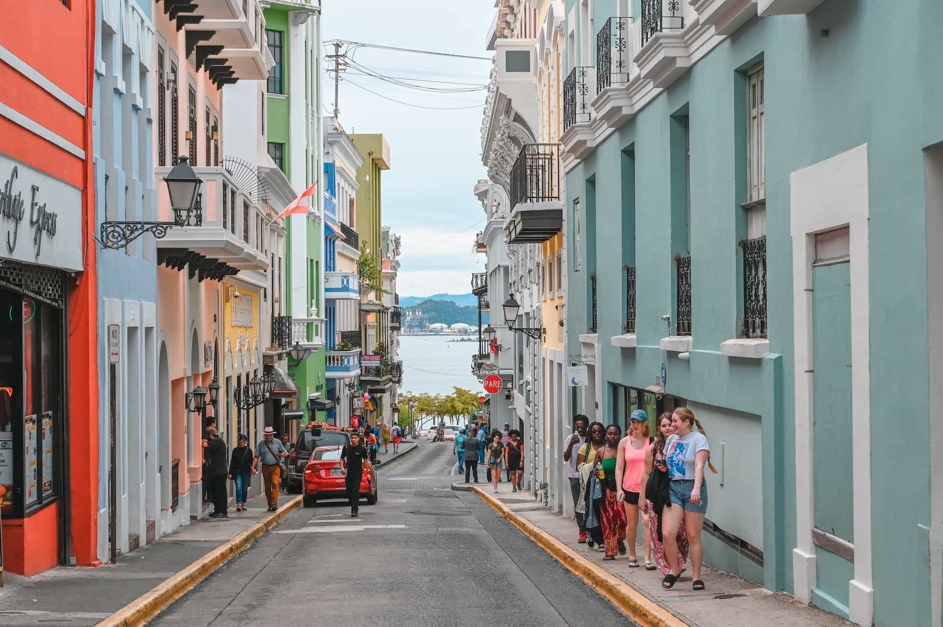 Una calle en San Juan, Puerto Rico.